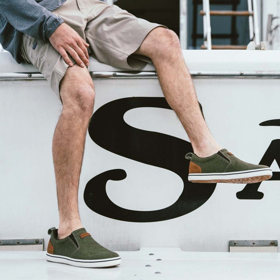 Men XTRATUF | Men'S Canvas Sharkbyte Deck Shoe