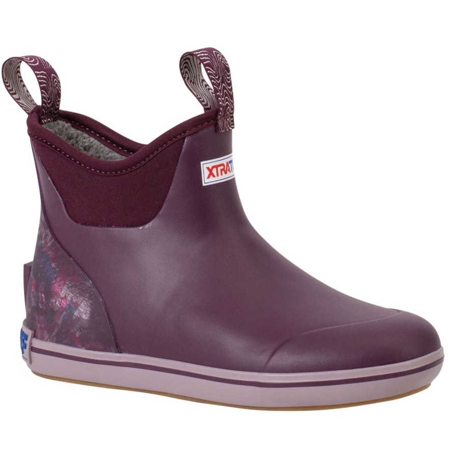 Women XTRATUF | Women'S Trolling Pack Fleece Lined Ankle Deck Boot