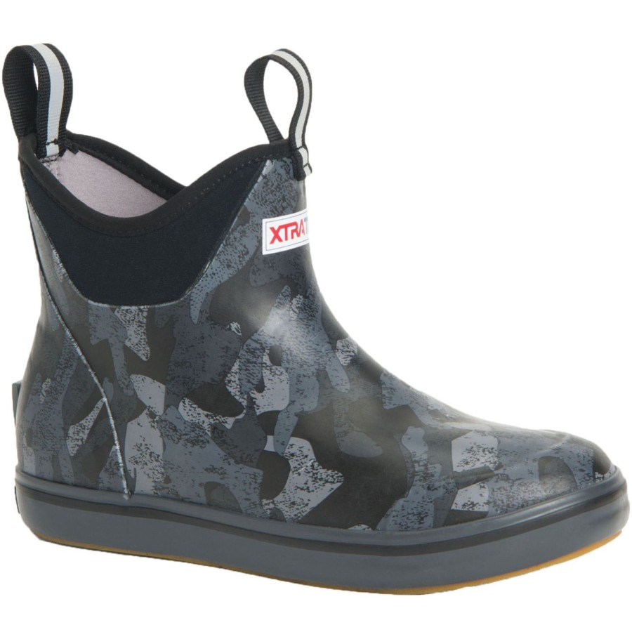 Women XTRATUF | Women'S 6 In Black Camo Ankle Deck Boot